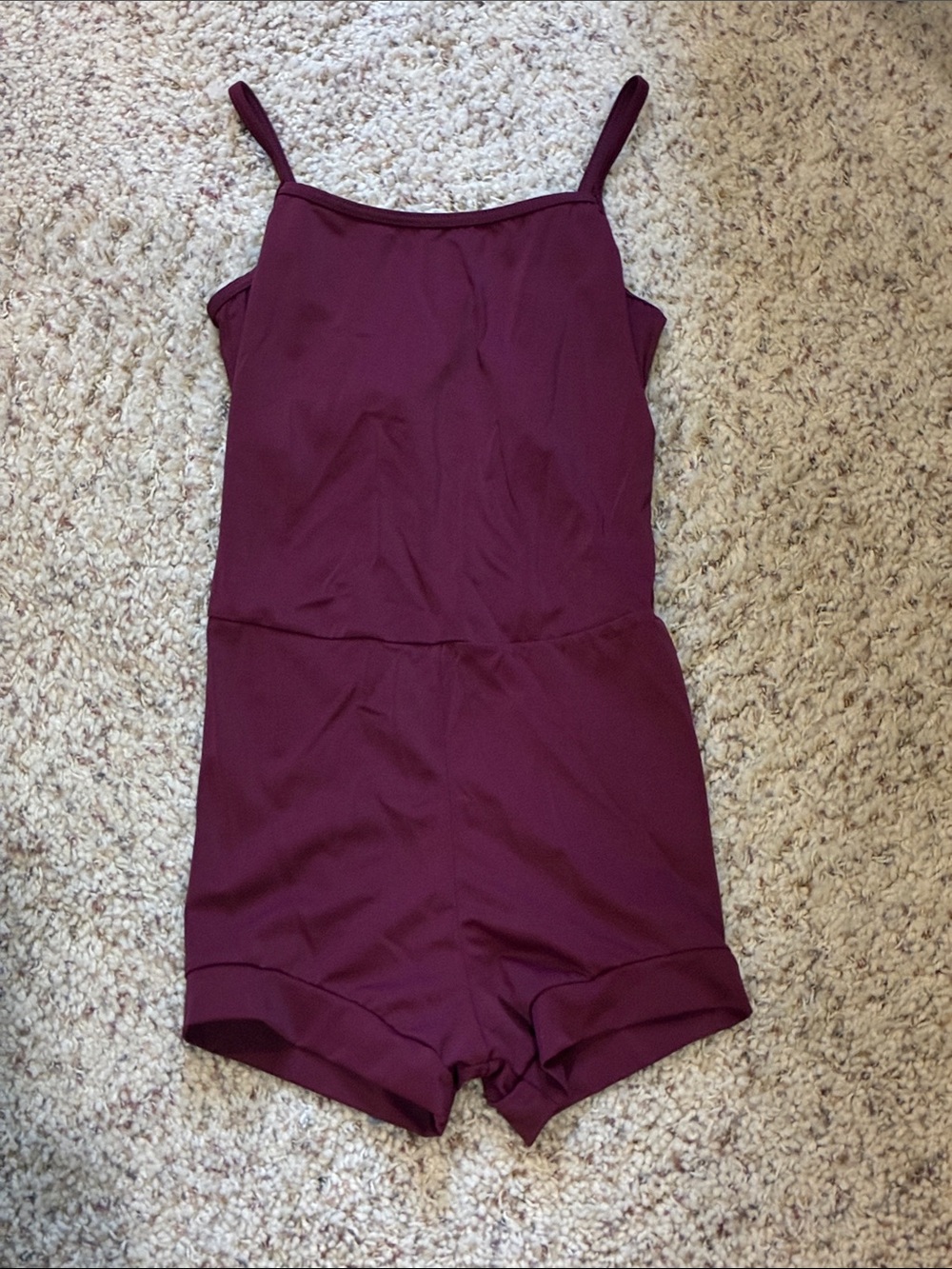 Weissman Womenβs Wine Red Cami Leotard